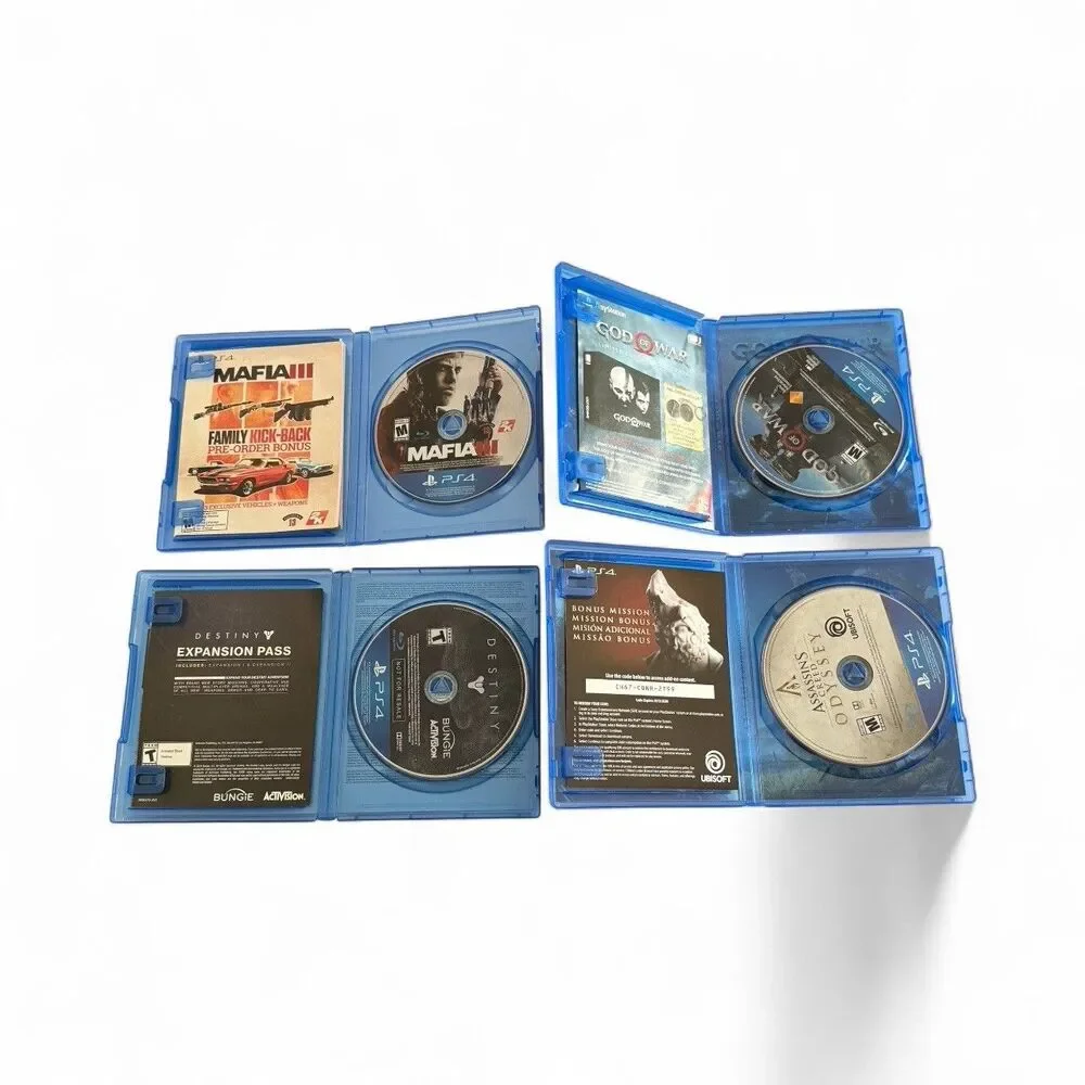 PS4 playstation 4 Game Lot CIB‎ Tested and Complete 4 Games Total Best Sellers